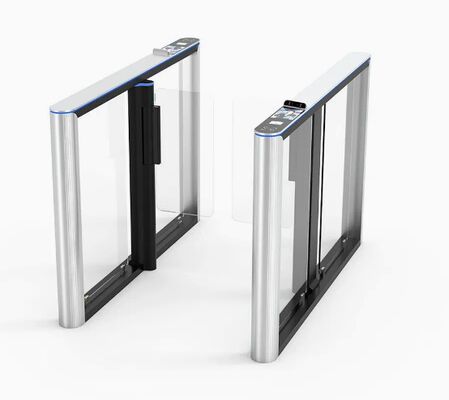 comprar Reconocimiento facial de Android Puerta de velocidad Tornillo Material de aluminio más lector de código QR RFID Entrada de seguridad automática Puerta de tornillo online manufacture
