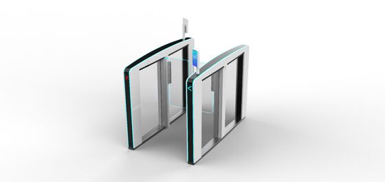 comprar Puertas de velocidad avanzada de alta tecnología de giro único delgado de color blanco para el aeropuerto online manufacture
