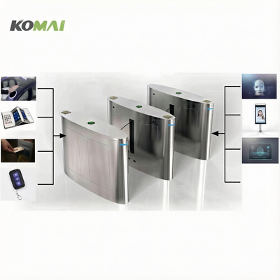 Comprar 304 acero inoxidable Flap Barrier Turnstile con acceso a la tarjeta IC y 35 personas / Min velocidad de paso online manufacture