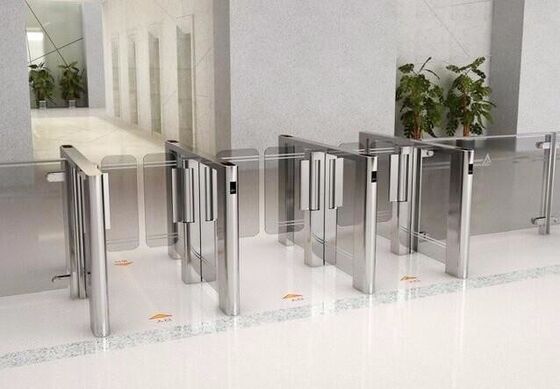 comprar 800 mm de ancho de carril SUS304 Puerta de seguridad de media altura online manufacture