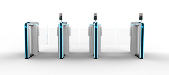 Buen precio Puerta giratoria delgada de alta calidad con diseño de luz led en línea