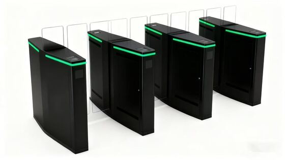 Buen precio Torniquete de velocidad deslizante de vidrio de media altura con control de acceso de lector de tarjetas para aeropuerto en línea