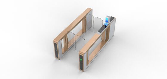 Buen precio Entrada completa de la seguridad de la puerta del torniquete del oscilación del AB de la altura del aeropuerto con color de Gloden en línea