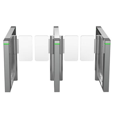 Buen precio Puertas delgadas ópticas de cristal de la entrada del torniquete de SUS316 RS232 en línea