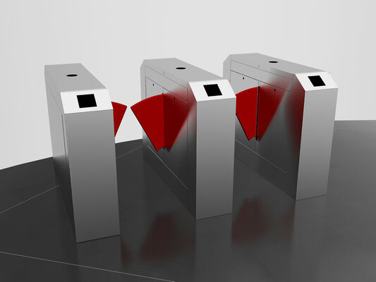 Buen precio Acceso RFID SS316 Tornostil de barrera de colgajo para estación de metro en línea