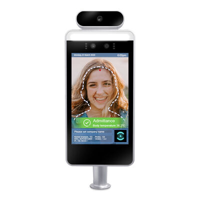 Buen precio FCC Distancia 150cm 8 pulgadas de reconocimiento facial termómetro infrarrojo en línea