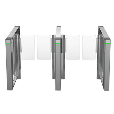 Torniquete de barrera oscilante delgado SUS304 para seguridad de acceso con tarjeta MF