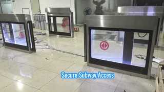 Puerta corredera automática de metro